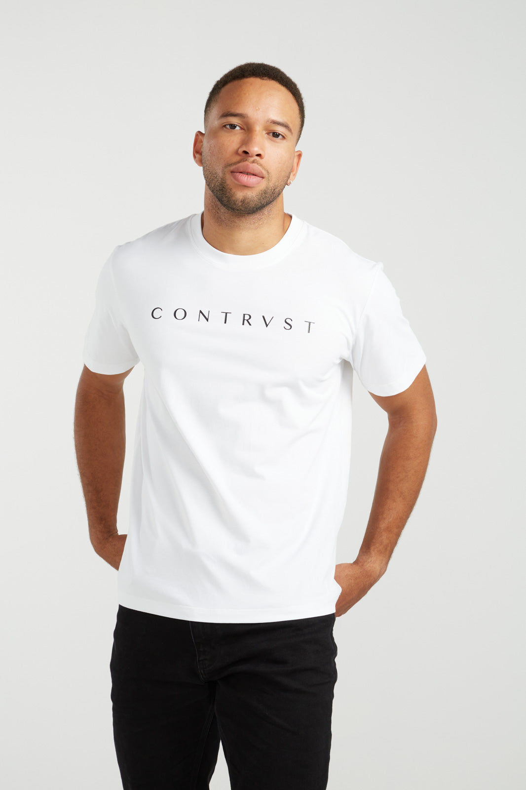 Contrvst White T-Shirt